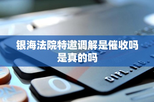 银海法院特邀调解是催收吗是真的吗