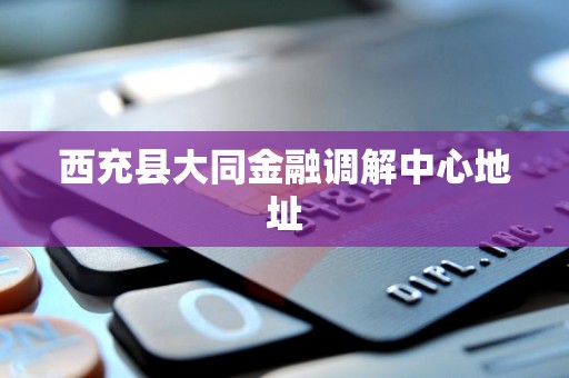 西充县大同金融调解中心地址