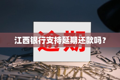 江西银行支持延期还款吗?