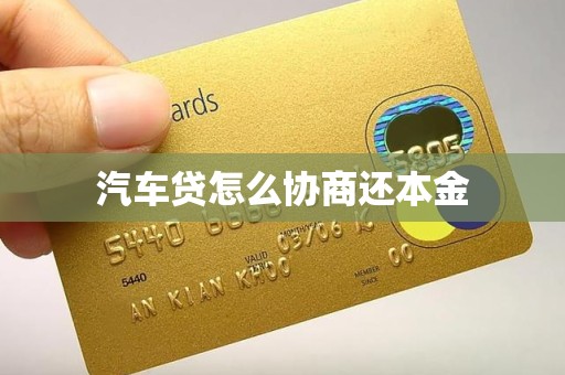 汽车贷怎么协商还本金