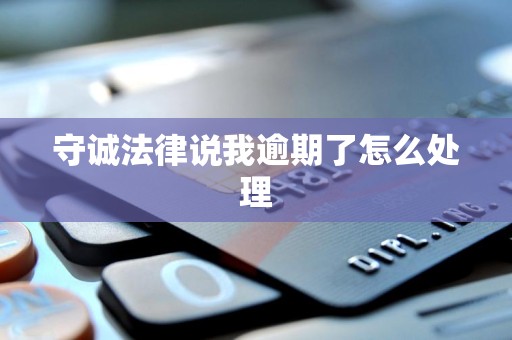 守诚法律说我逾期了怎么处理