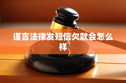 谨言法律发短信欠款会怎么样