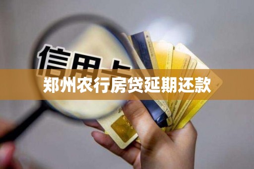 郑州农行房贷延期还款