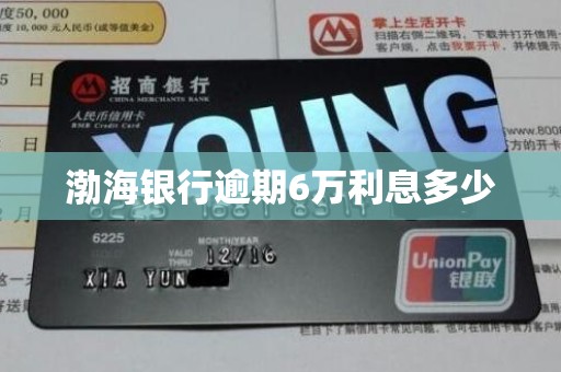 渤海银行逾期6万利息多少