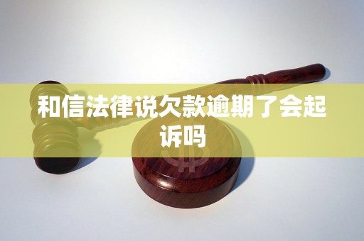 和信法律说欠款逾期了会起诉吗